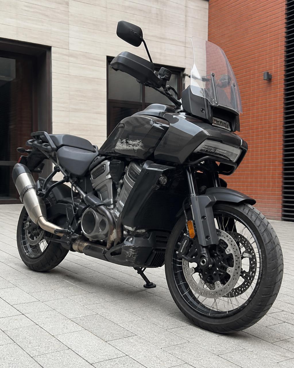 Motorrad in der Schadensaufnahme